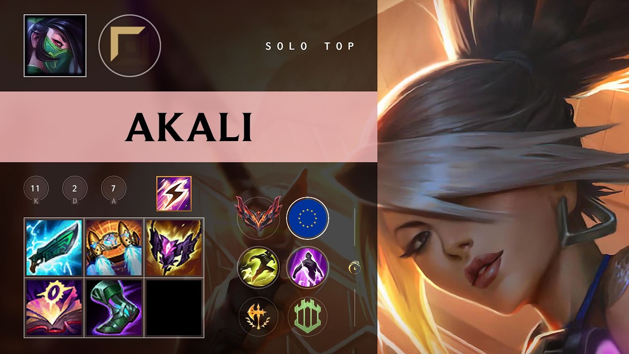 Akali Top vs Sion - EUW Grandmaster Patch 26.10