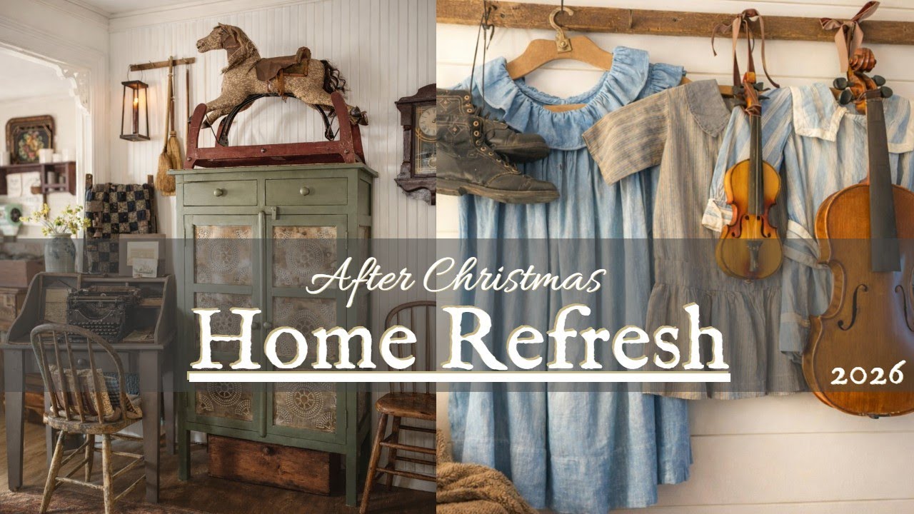 AFTER CHRISTMAS HOME REFRESH - HOME TOUR - COZY DECOR CHANGES, NEW FINDS & A FUNNY SURPRISE ❣️