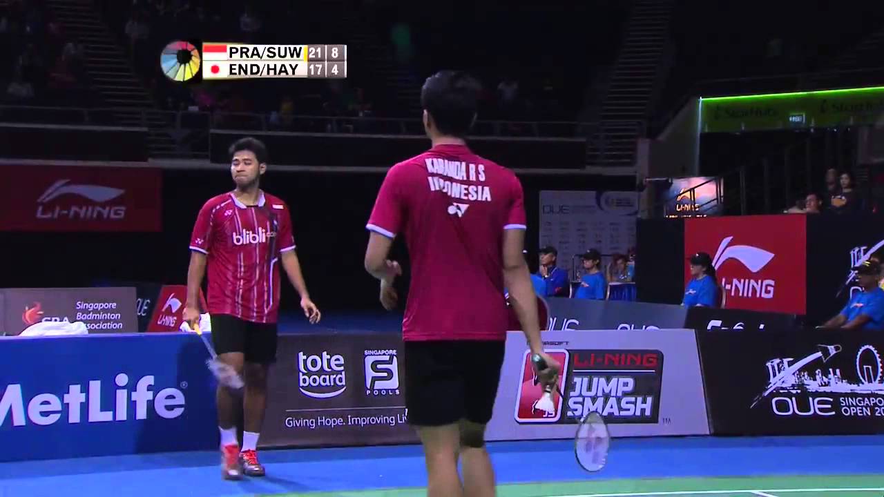 A. Pratama/R. K. Suwardi vs H. Endo/K. Hayakawa | MD SF Match 4 - OUE Singapore Open 2015