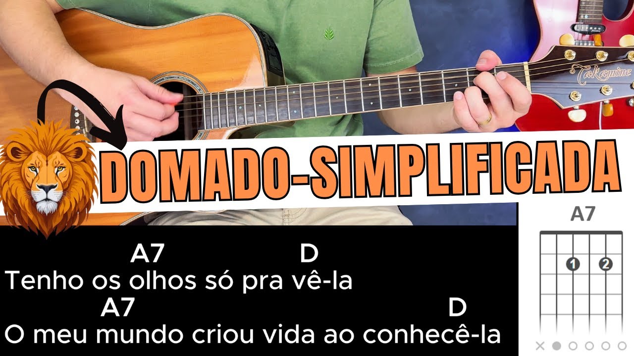 Como Tocar LEÃO DOMADO (Chico Rey e Paraná) SIMPLIFICADA