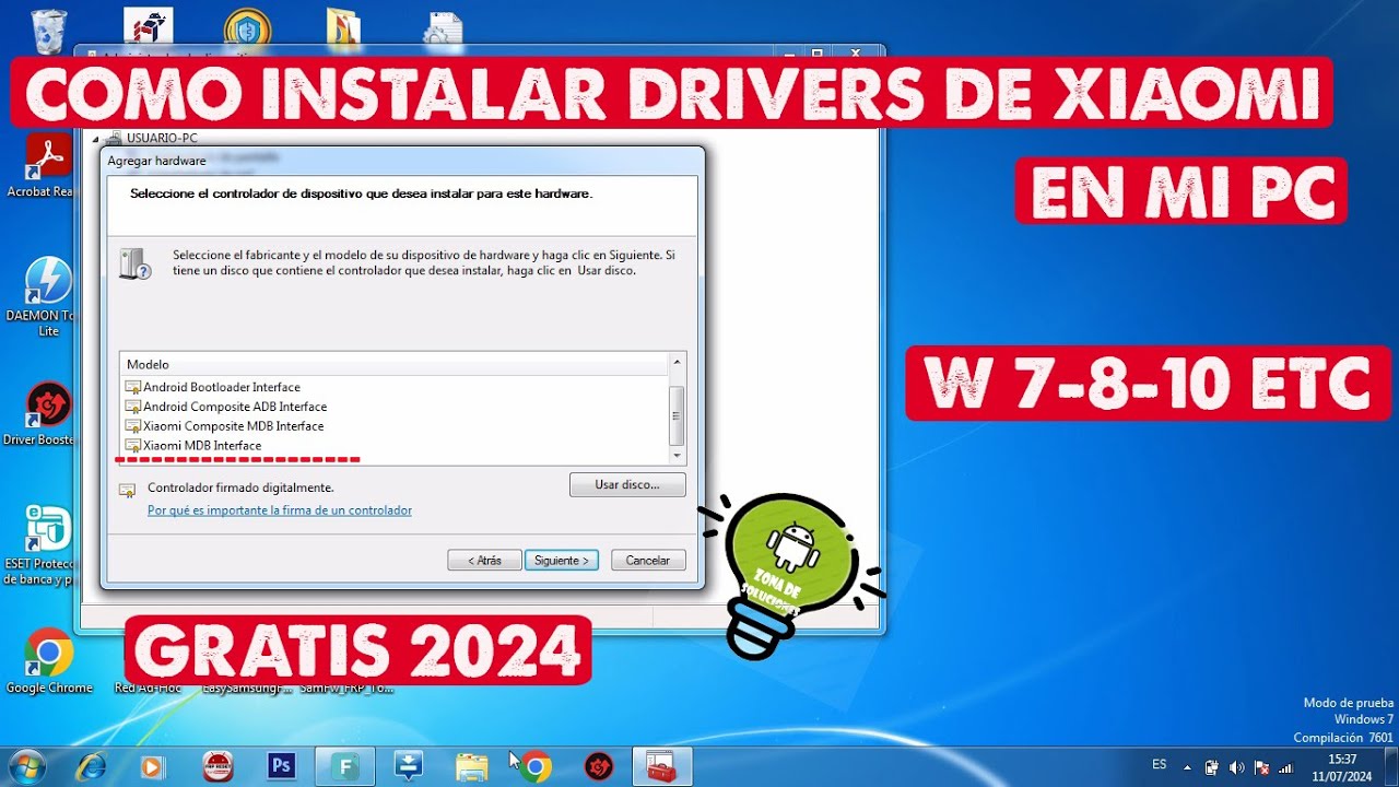 COMO INSTALAR DRIVERS DE XIAOMI EN MI PC (GRATIS) 2025