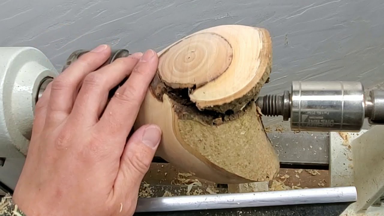 Woodturning Twist burls bowl!! 【木工旋盤】職人技で捻れた丸太から器を作る！
