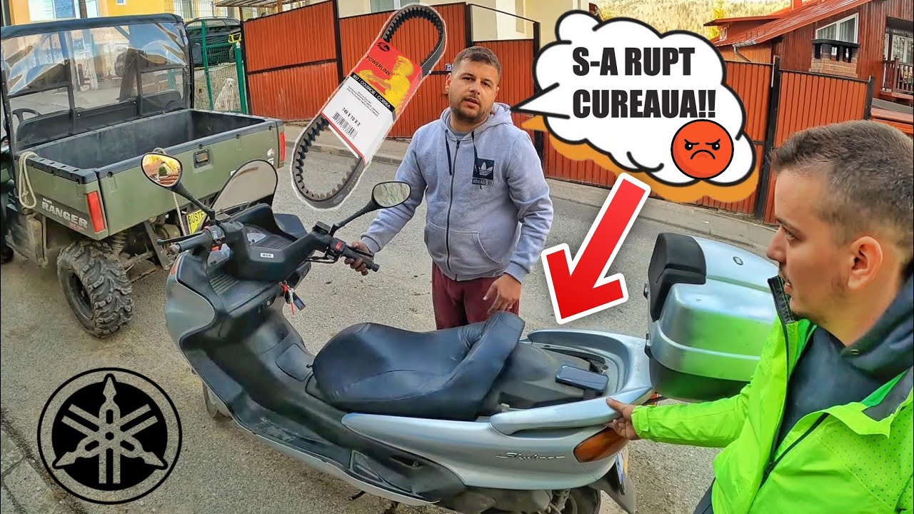 SCHIMBAM cureaua la SCUTER Yamaha Majesty 250 cu Alexandru si Sebi *îl tragem cu UTV-ul*