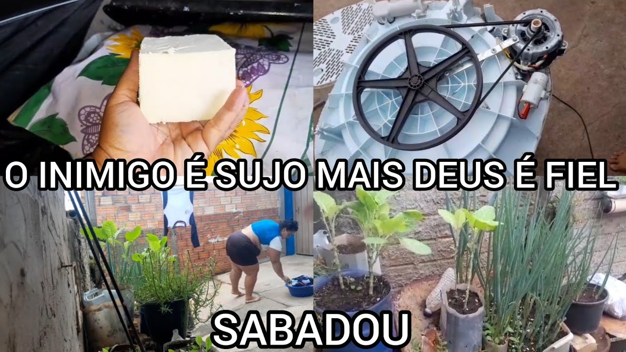 QUASE PERDEMOS O INIMIGO É SUJO MAIS DEUS É FIEL/ MANHÃ PRODUTIVA, LAVEI ROUPAS 