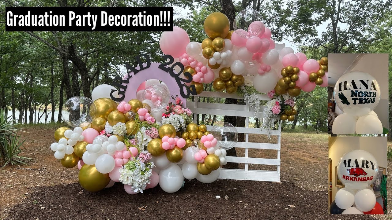GRADUATION PARTY DECORATION 2023, AND PERSONALIZED BALLOON COLUMN!!!