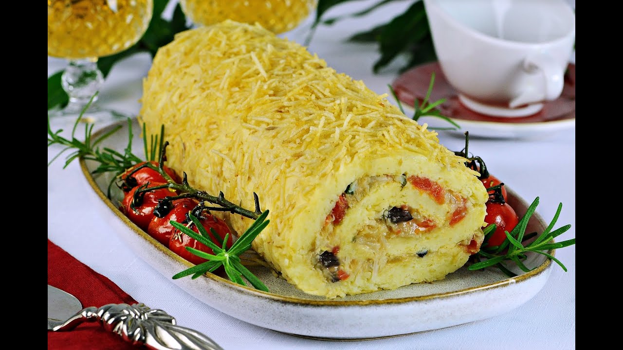 O DELICIOSO ROCAMBOLE DE BACALHAU QUE FARÁ SUCESSO EM SUA VIDA É FÁCIL, S/ TRIGO E SEM LEITE