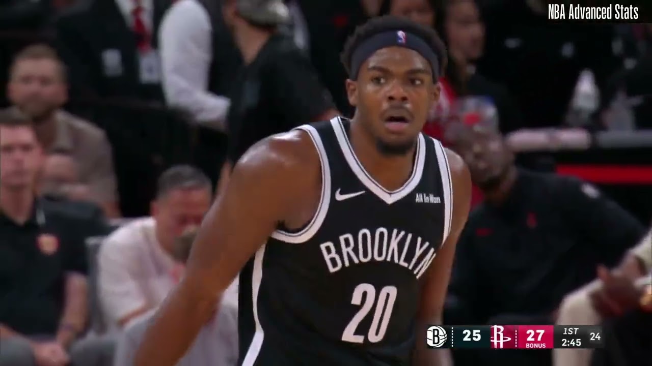 Day'Ron Sharpe - 17 Points, 12 Rebounds, 2 Assists vs Rockets - 2025-26 Regular Season
