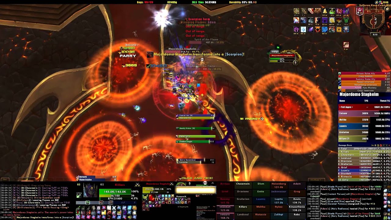 Vodka vs Majordomo Fandral Staghelm Heroic