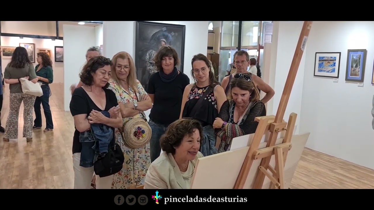 Demostración pintura al pastel María Dolores Gil