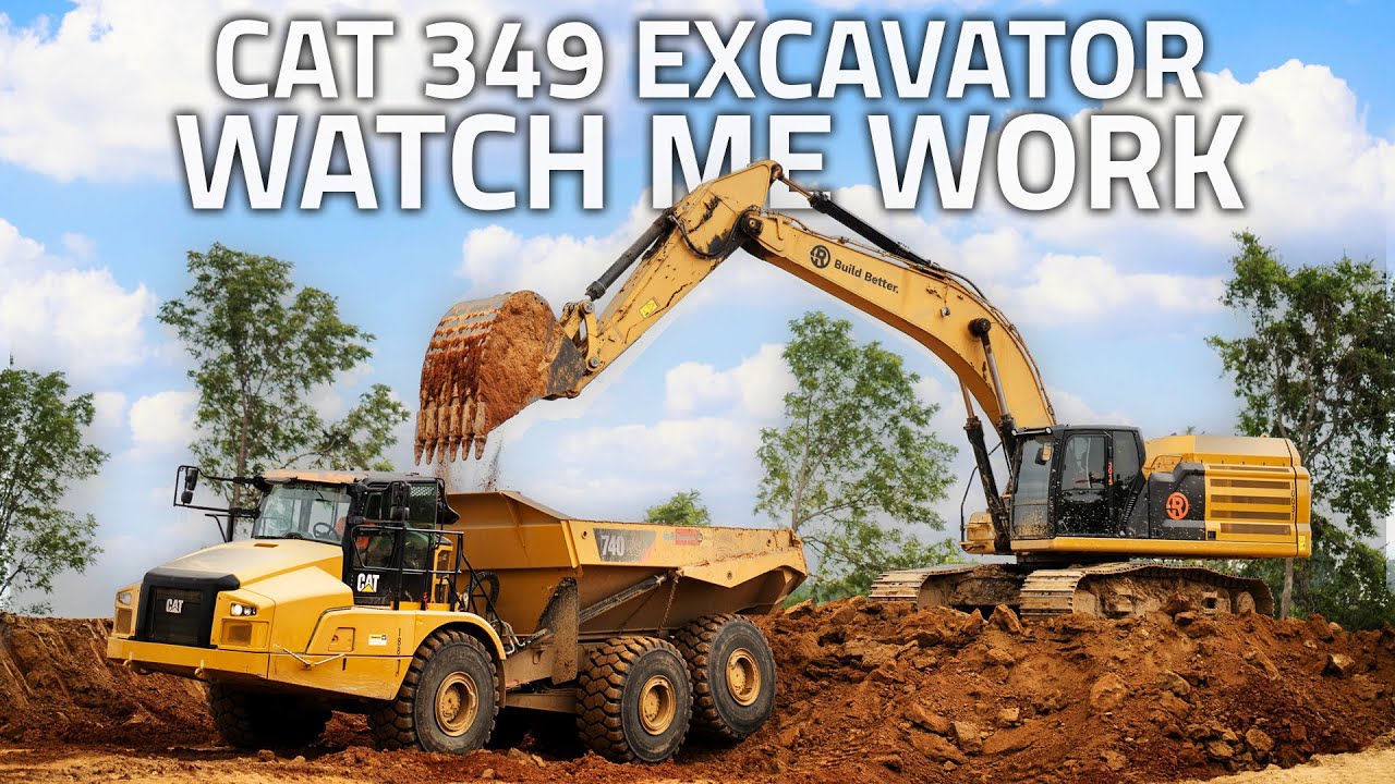 Caterpillar 349 Excavator | RAWSO | Watch Me Work 6