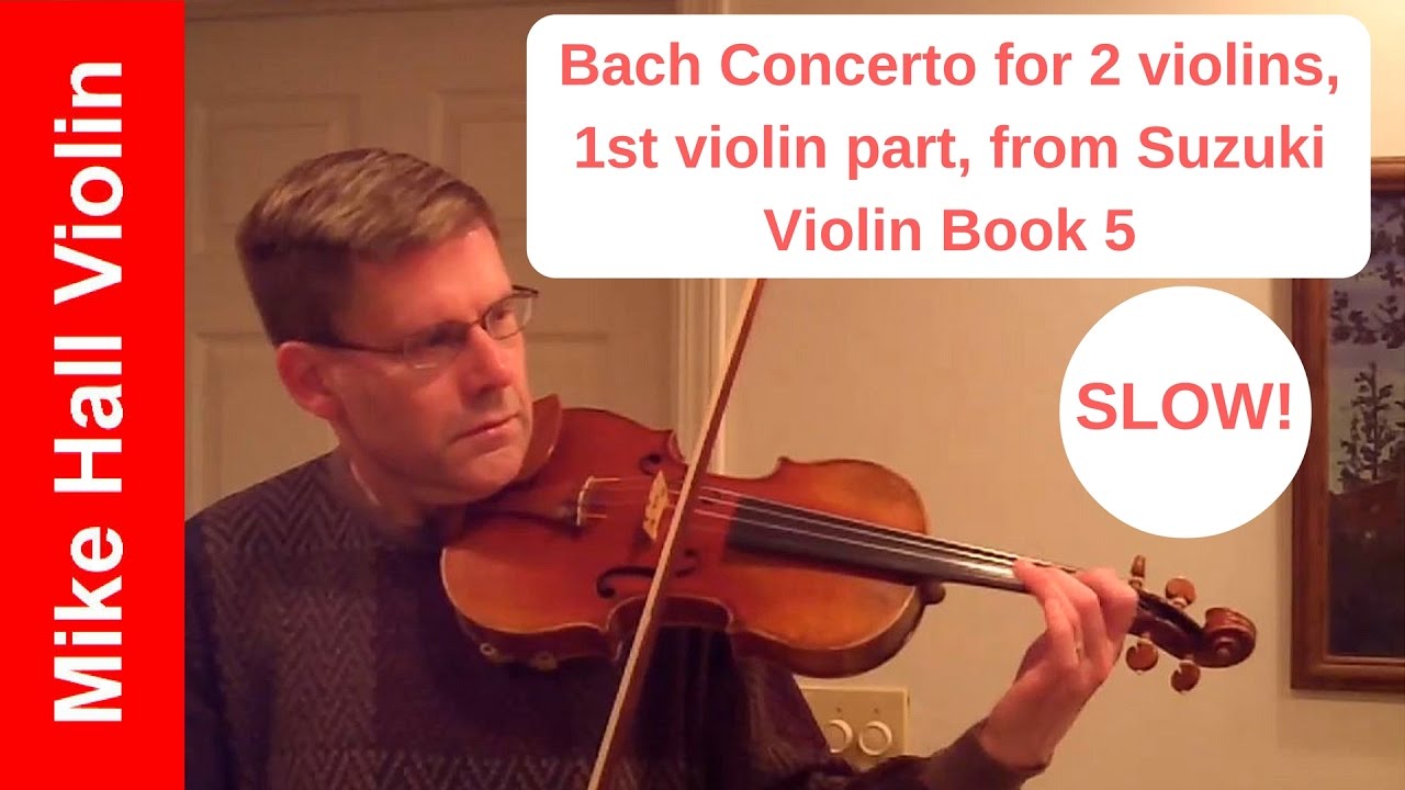 Bach Concerto for 2 Violins, 1st Violin Part,  - A moderately slow play -through