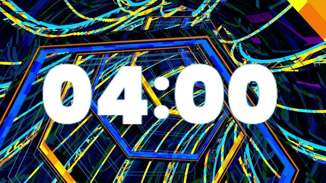 4 min timer | countdown 4 minutes | 4 MINUTE TIMER - COUNTDOWN TIMER  | 1080p | HD-COUNTDOWN