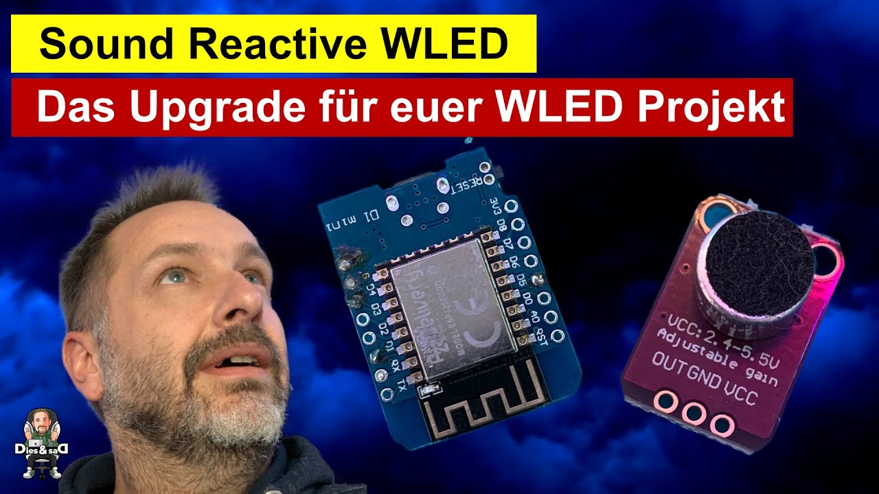 Upgrade für dein WLED - LED Projekt - Sound Reactive WLED - WS2812 + ESP8266 / ESP32