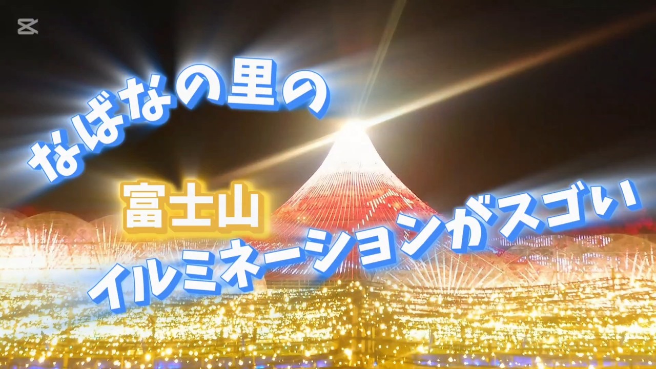 富士山がテーマの壮大なスケール「なばなの里イルミネーション」