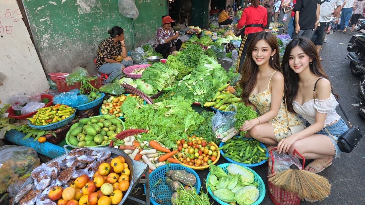 Early Morning Market Street Food   Fresh Fish, Vegetables & Fruit Walking Tour 2026