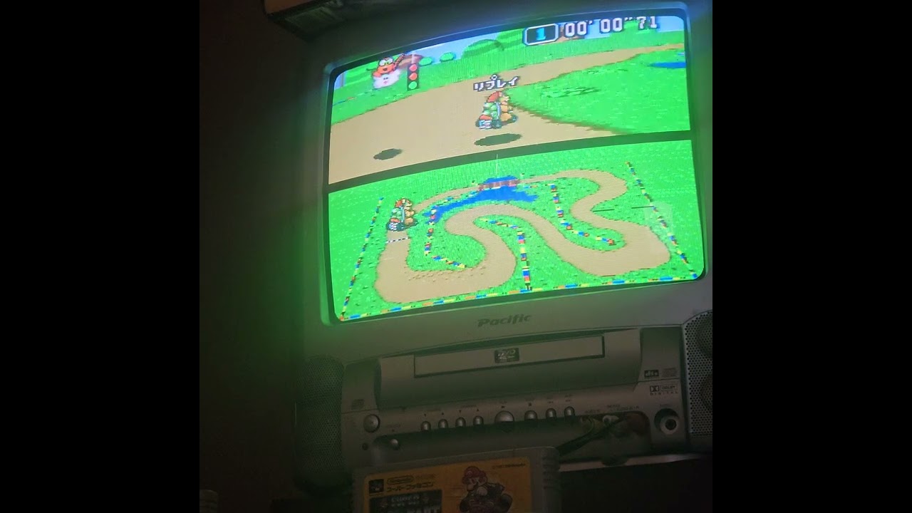 Super Mario Kart - NTSC - TT - Donut Plains 1 - 5lap - 1'12