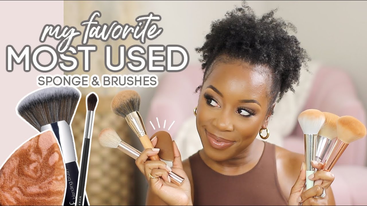 MY FAVORITE MAKEUP *TOOLS* | SPONGE & BRUSHES I'M *ALWAYS* USING + HOW I USE THEM | Andrea Renee