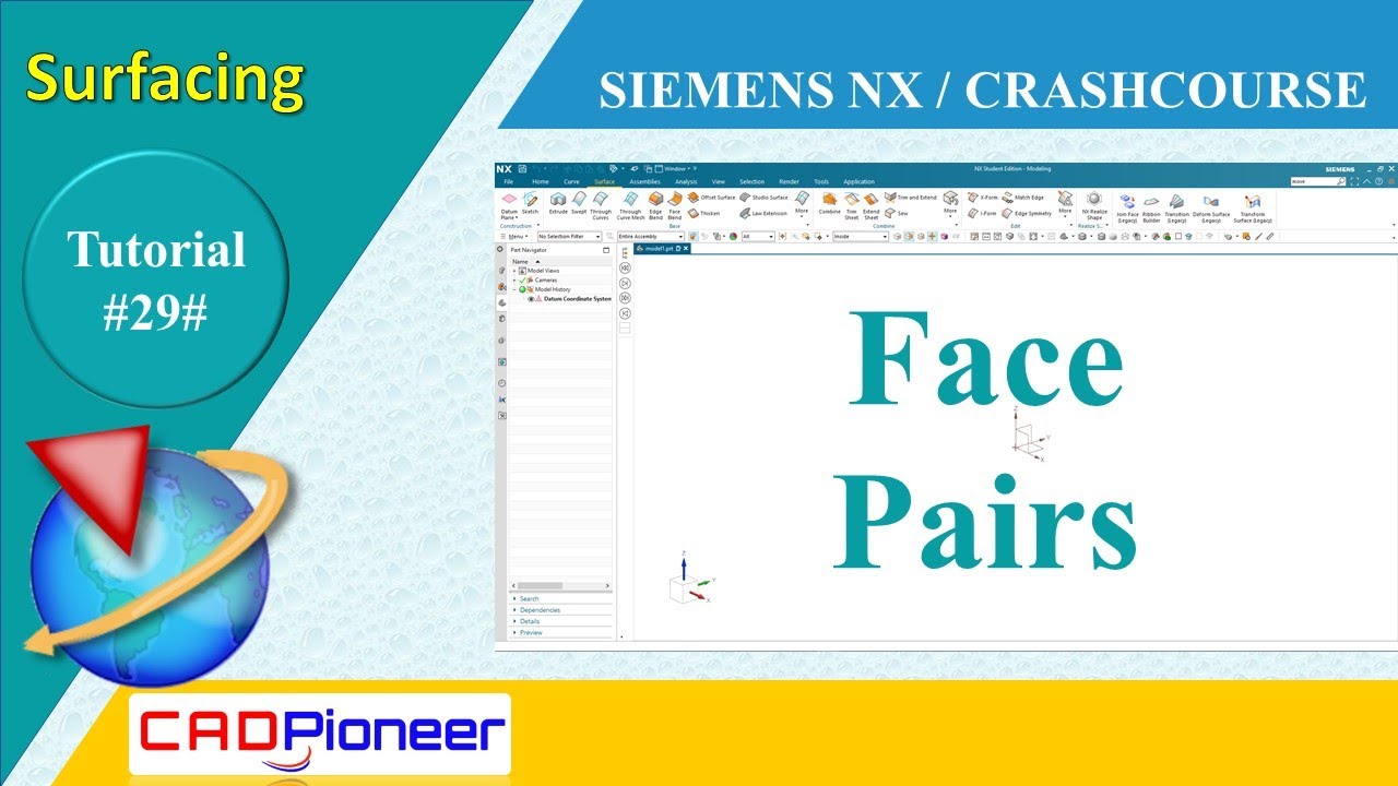 Siemens NX / Surfacing / Face Pairs