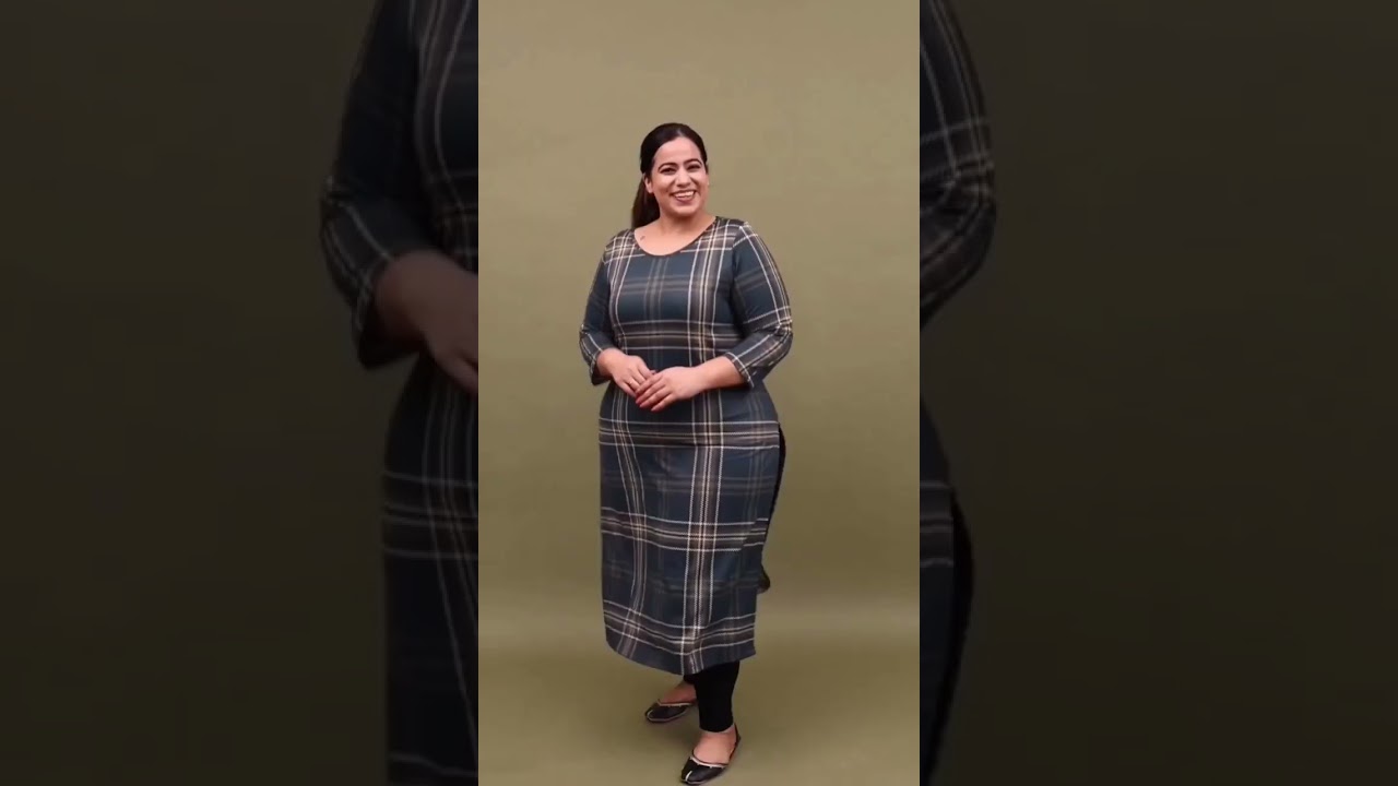 Elegance meets warmth with our beautiful fleece kurtis😄| Amydus #plussizefashion #plussize