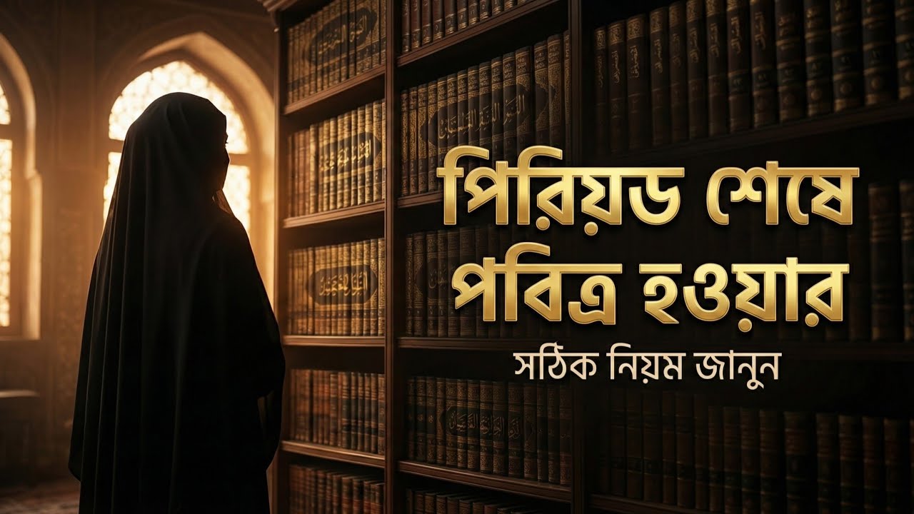 হায়েজ বা পিরিয়ড পরবর্তী ফরজ গোসলের সঠিক নিয়ম (হানাফী মাযহাব) | How to Perform Ghusl After Period