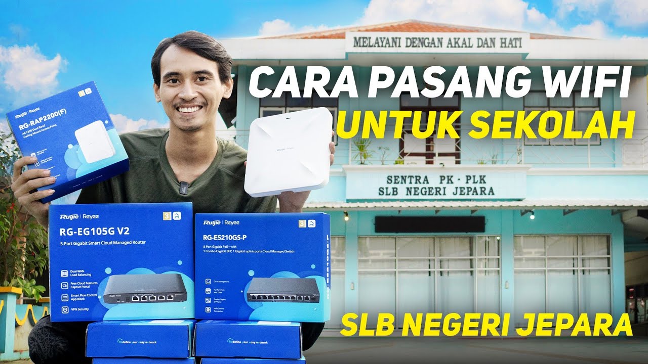 Cara Sebarkan Wifi Ke Sekolah Anti Lemot Dengan AI Ruijie Reyee