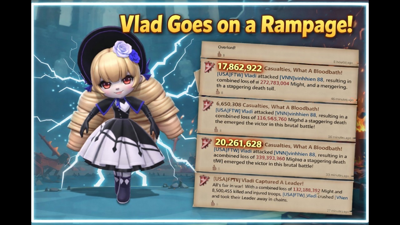 Lords Mobile - Vlad Goes on a Rampage!