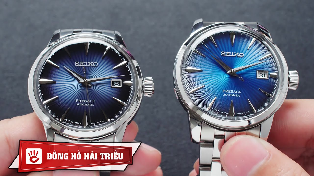Phân biệt thật giả đồng hồ Seiko Presage SRPB41J1 bằng mắt thường | SEIKO PRESAGE COCKTAIL