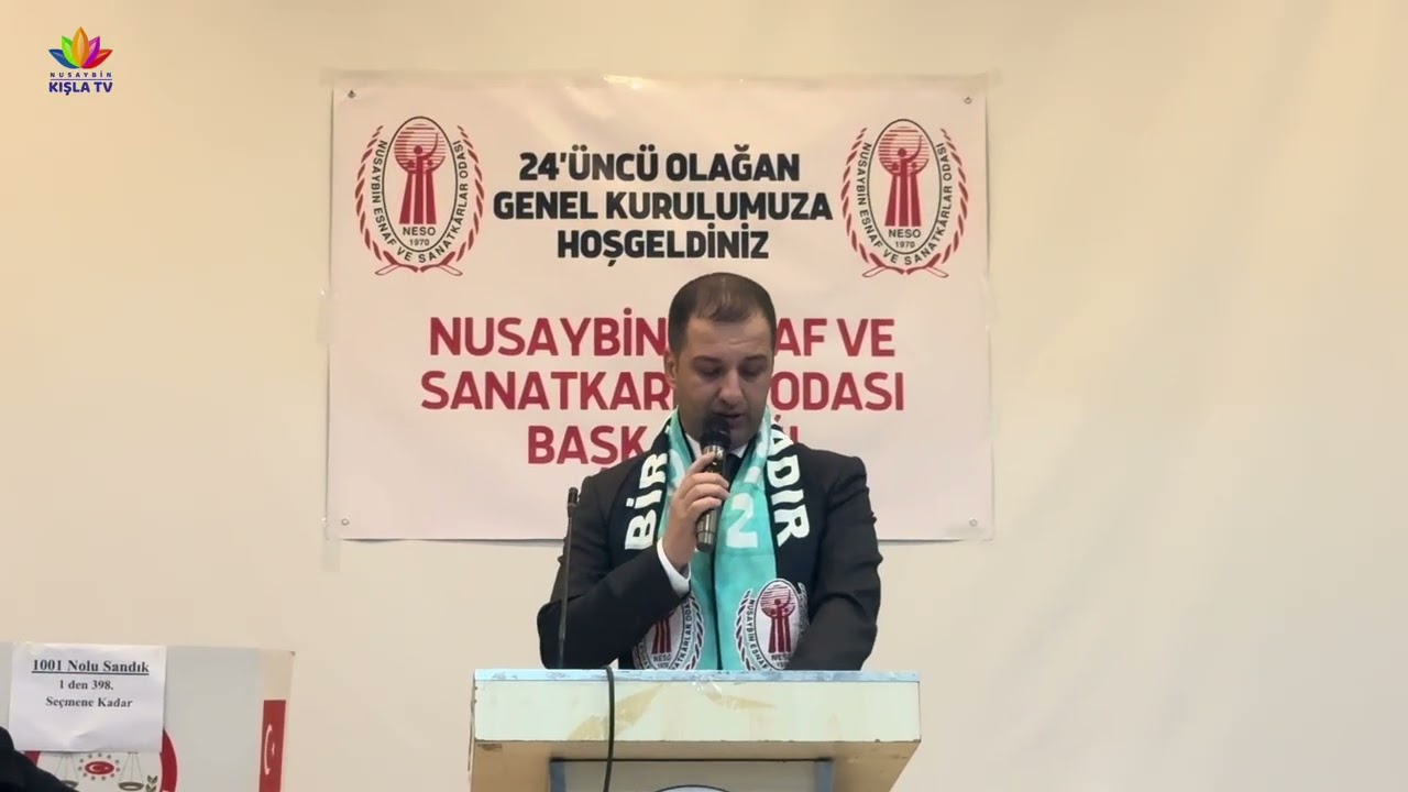 Nusaybin Esnaf ve Sanatkârlar Odası Genel Kurulu, Yoğun Katılımla Gerçekleşti