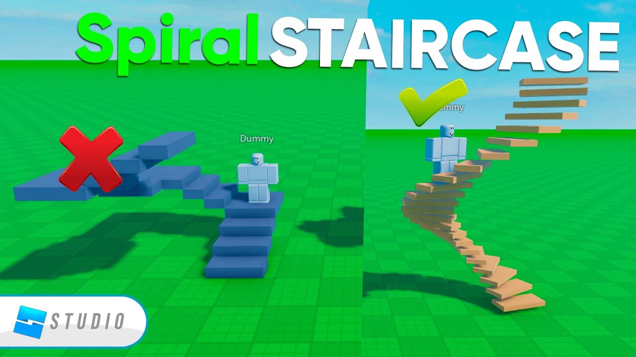 How to Make a Spiral Staircase... (Roblox)