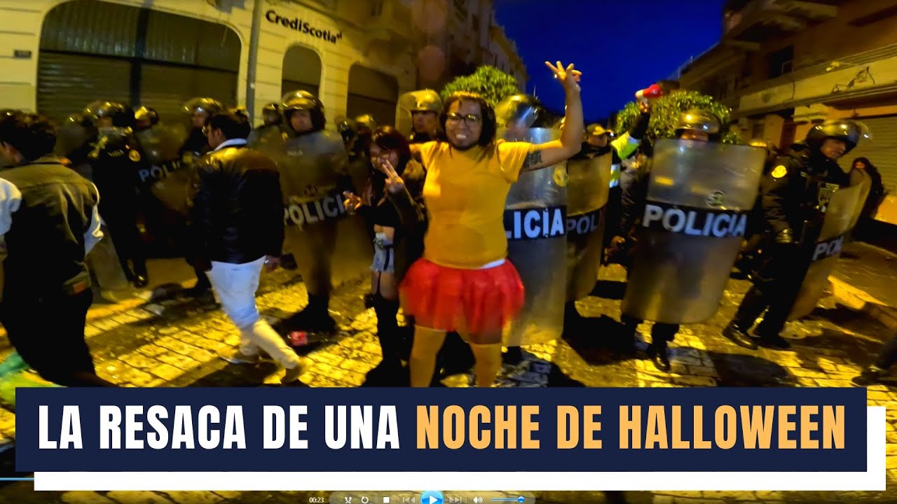 La resaca de una noche Halloween en Arequipa