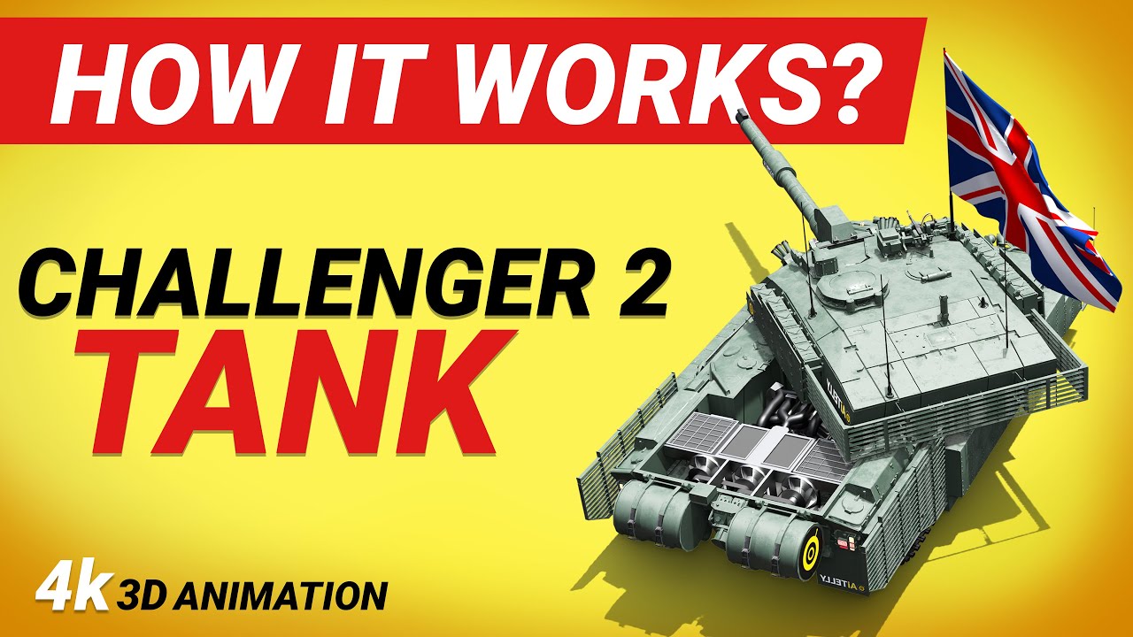 Challenger 2 Tank How it Works - with Chobham Armour and Iron Fist