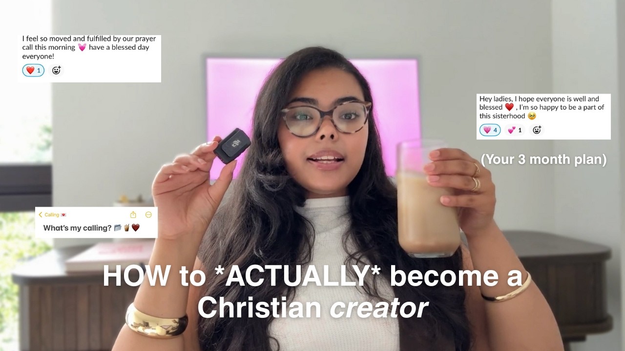 THIS is *exactly* how you're going to become a Christian content creator in 2025!!
