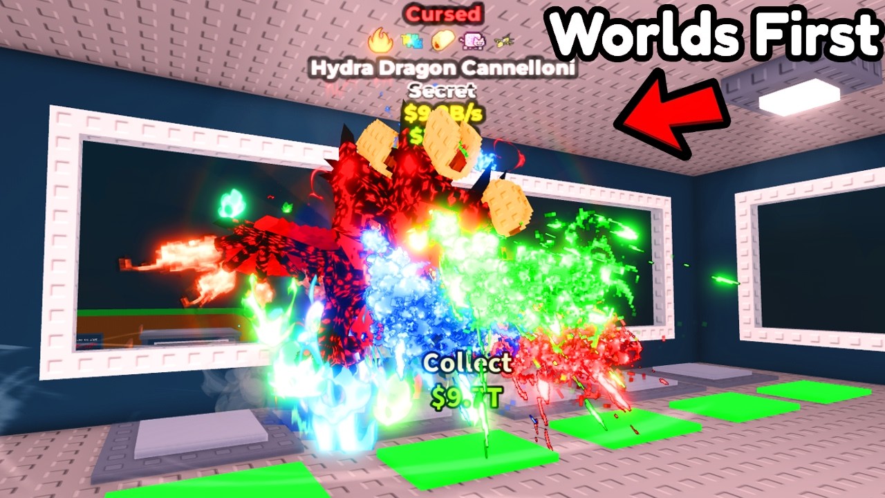 I Got Worlds RAREST HYDRA DRAGON CANNELLONI in Roblox Steal a Brainrot..