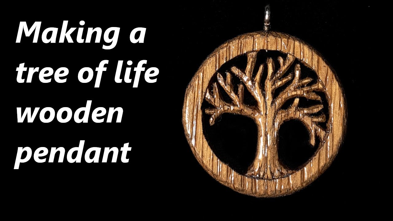 Making a tree of life wooden pendant