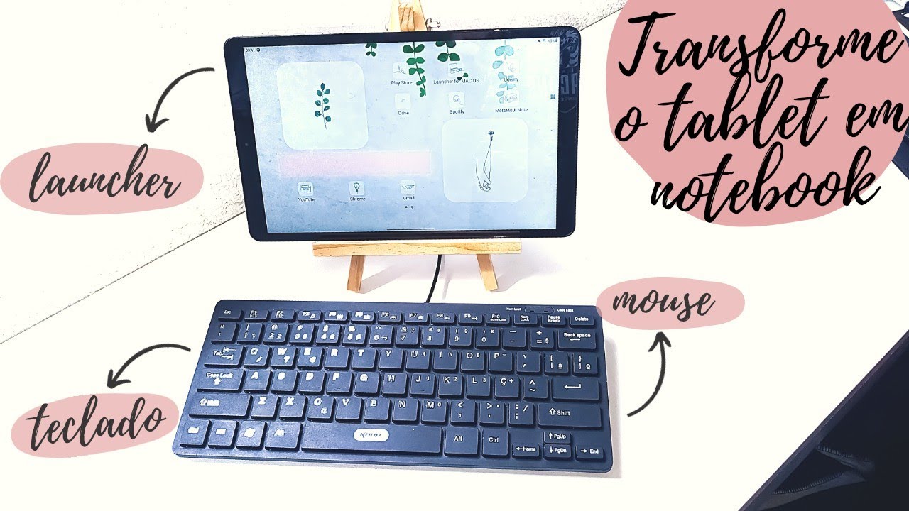 TRANSFORME O SEU TABLET EM UM NOTEBOOK | Acessórios e interface (Galaxy tab A 10.1)