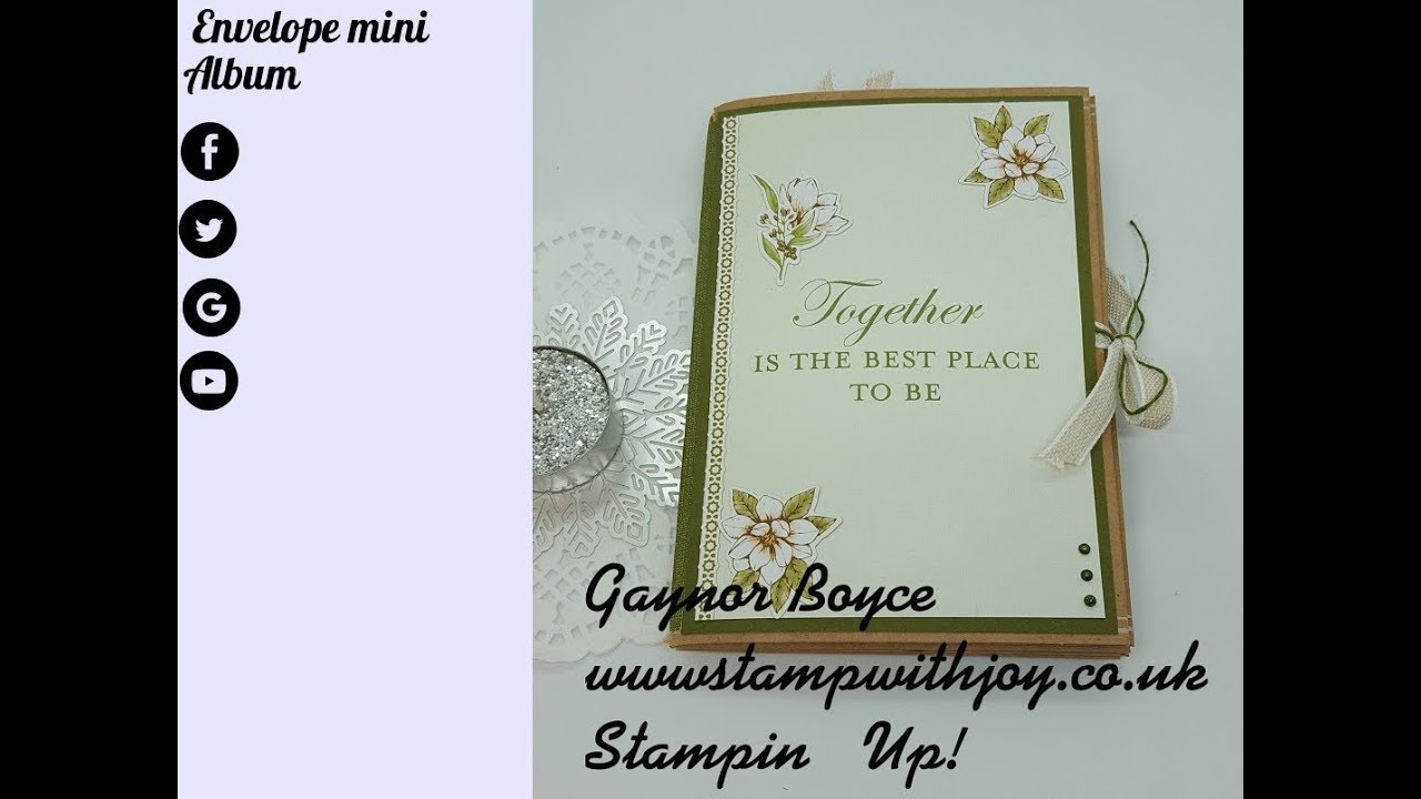 Envelope Mini Album Tutorial M&M SU