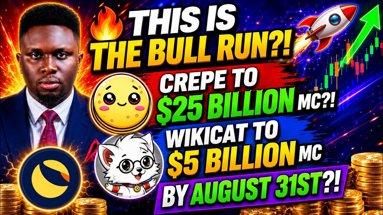 🔥 THIS IS THE BULL RUN?! 🚀 CREPE TO $25 BILLION MC?! WIKICAT TO $5 BILLION MC BY AUGUST 31ST?!