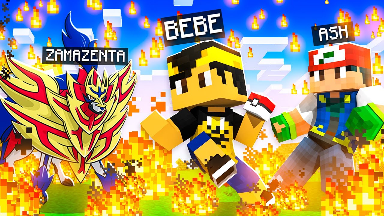 Who's Your Family? O FILHO DO ASH KETCHUM CAPTUROU O ZAMAZENTA no Minecraft! *Pokémon*