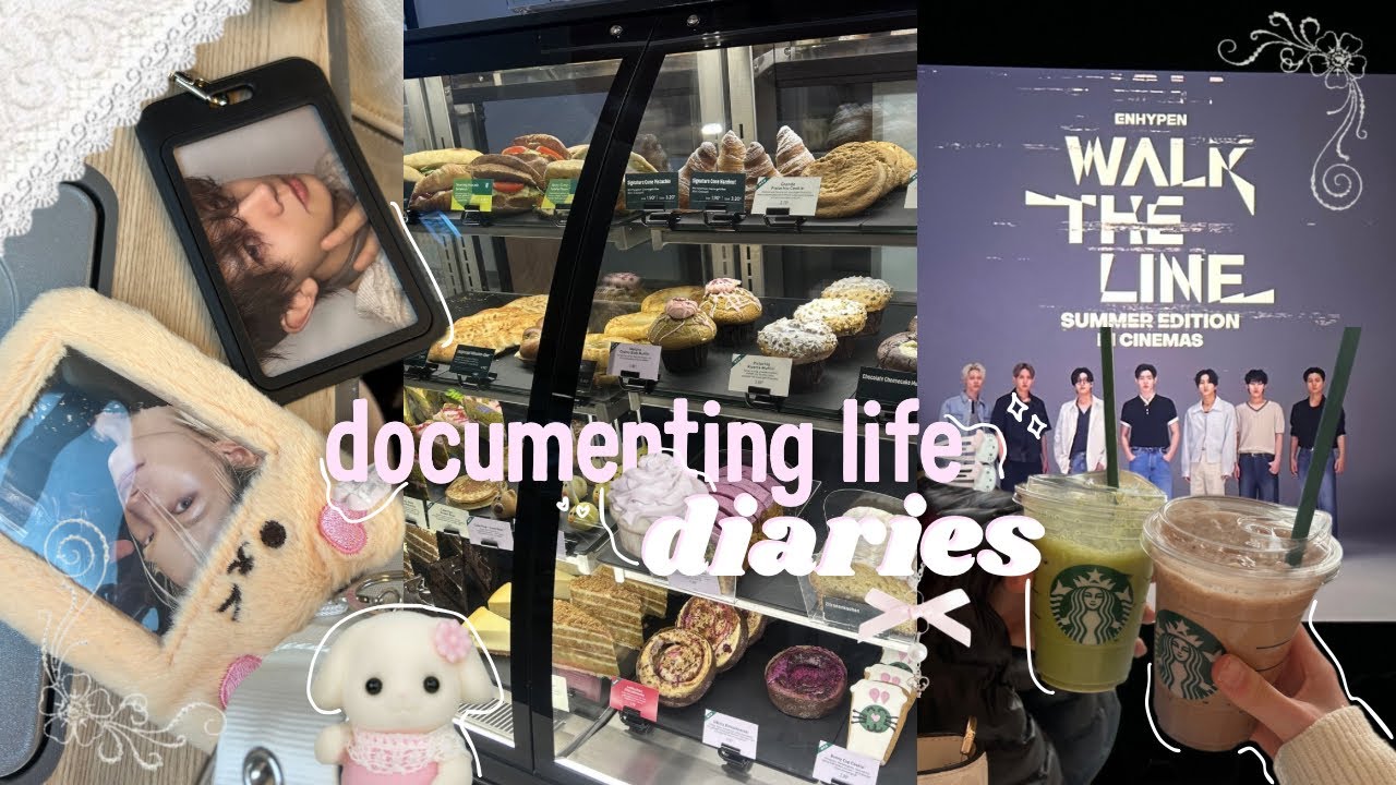 ₊˚⊹ ᰔ documenting life diaries - shopping, enhypen wtl tour, pinterest life, cake,…