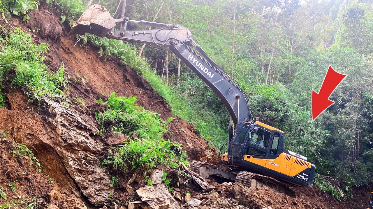 INSANE Mountain Road Construction! You Won't Believe This Excavator Skill | Excavator Working Video