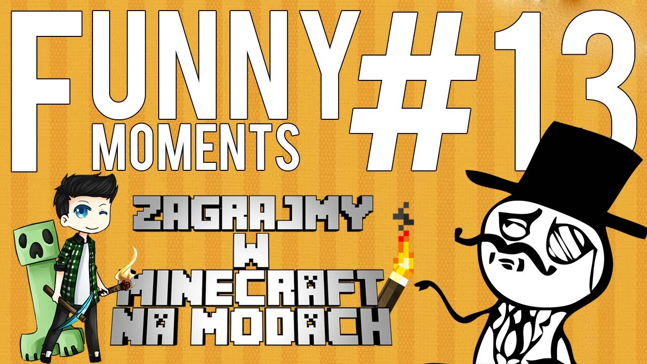 MINECRAFT NA MODACH!  - FUNNY MOMENTS #13