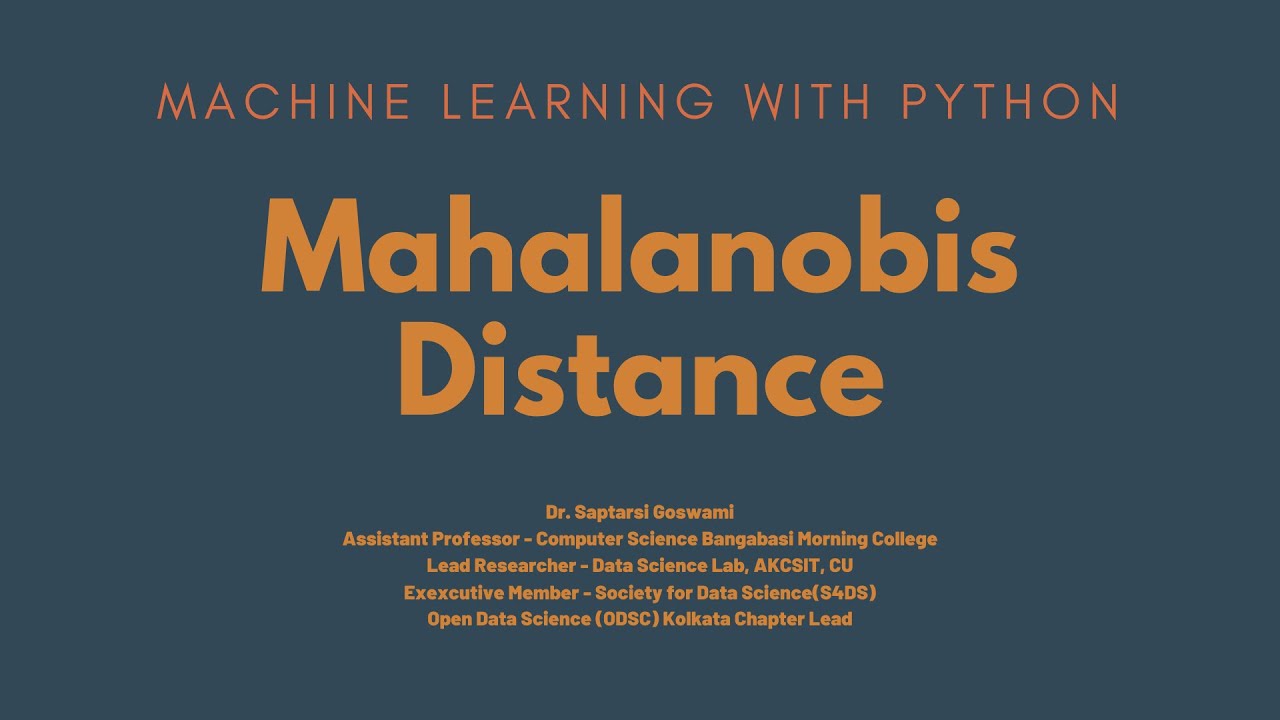 Mahalanobis Distance