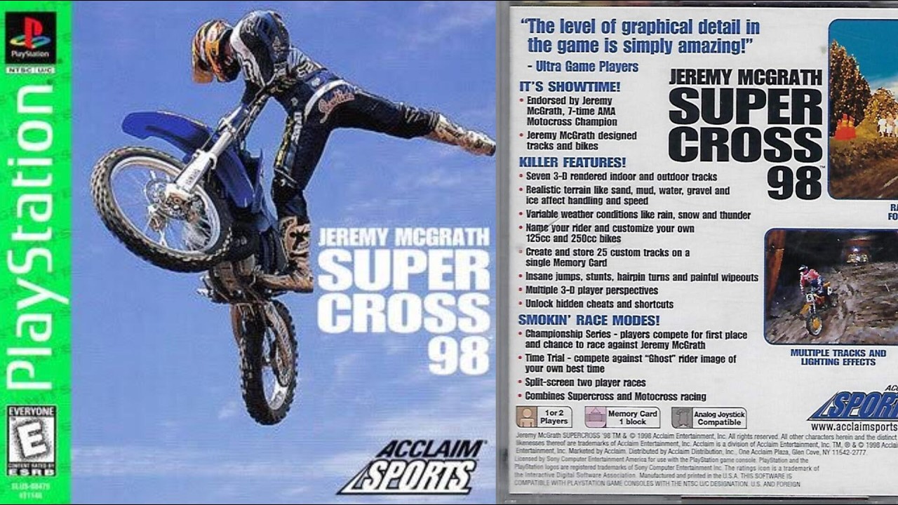 This Is Your Sign To Play - McGrath Supercross 98 | PS1 | (NO COMMENTARY)