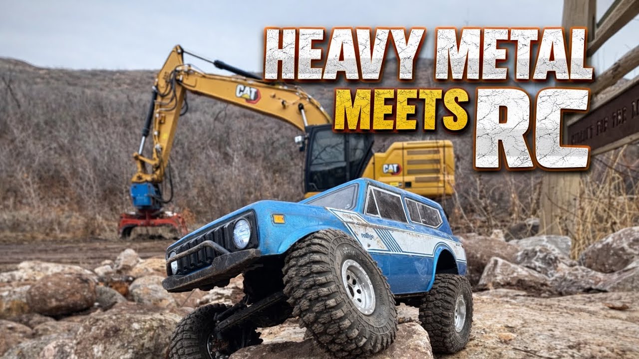 How to Build an RC Rock Crawler Course in Your Landscaping | Excavator Build + Redcat 18 Scout II 