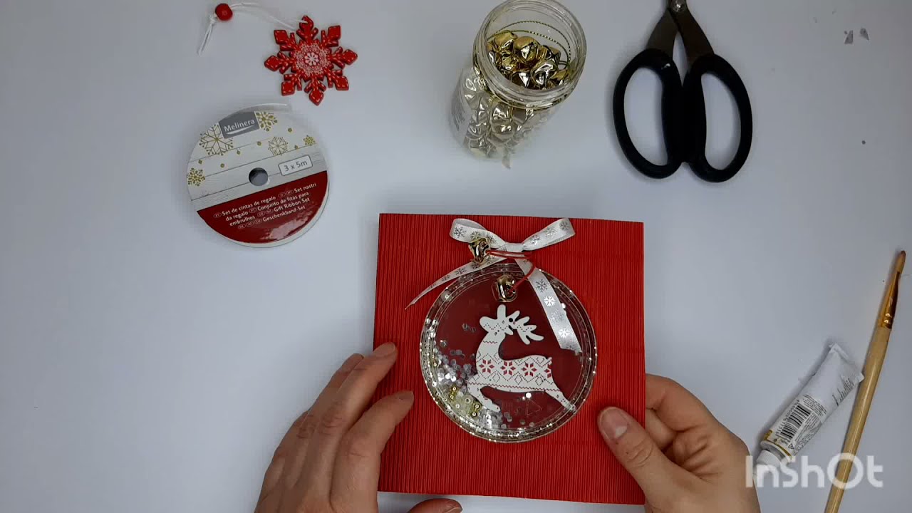 DIY New Year Greeting Card ✨ Handmade Holiday Card Tutorial 🎄 | Easy Handmade Holiday Decoration