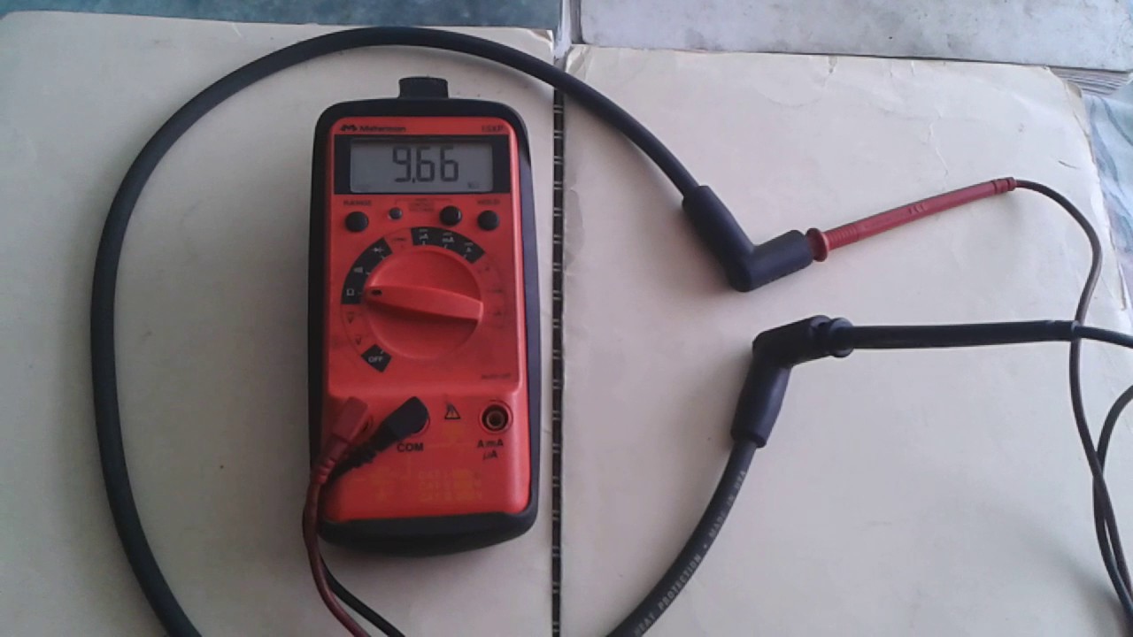 Como probar los cables de bujia