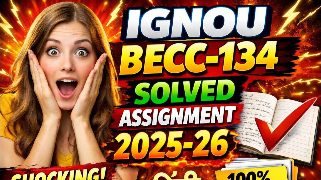 BECC 134 SOLVED ASSIGNMENT 2025-26 HINDI 
