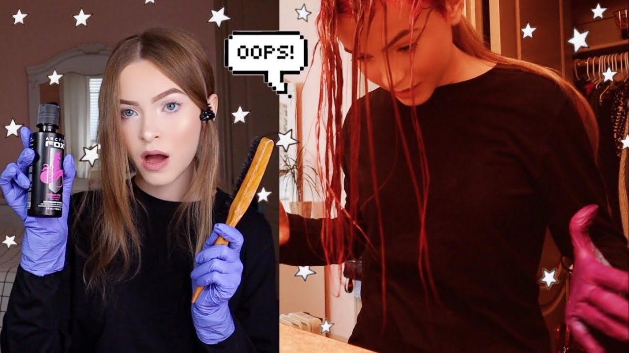 DYEING MY HAIR PINK | With Arctic Fox Virgin Pink