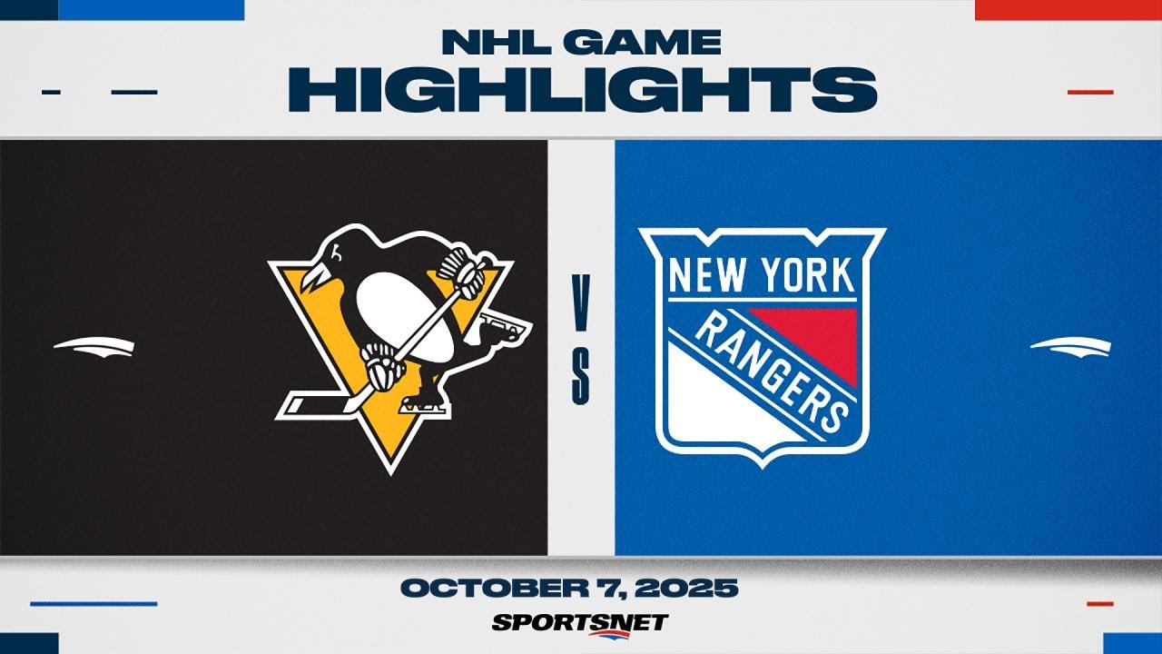 NHL Highlights | Penguins vs. Rangers - October 7, 2025