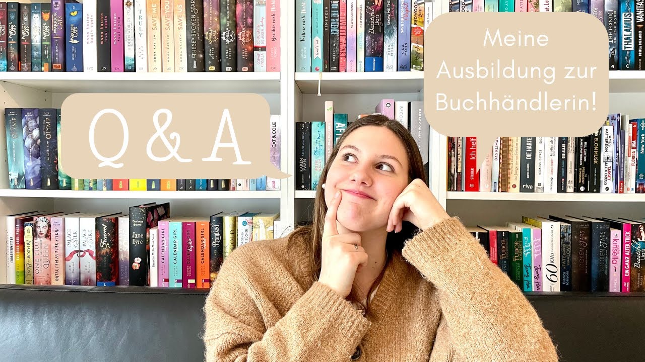 Q&A ⎮ Meine Ausbildung zur Buchhändlerin 📚❤️ ⎮ HannaSophie✨